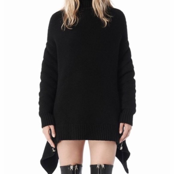 Alexander Wang Merino Wool Black Sweater with Zipper Detail- Size XS - Picture 4 of 16
